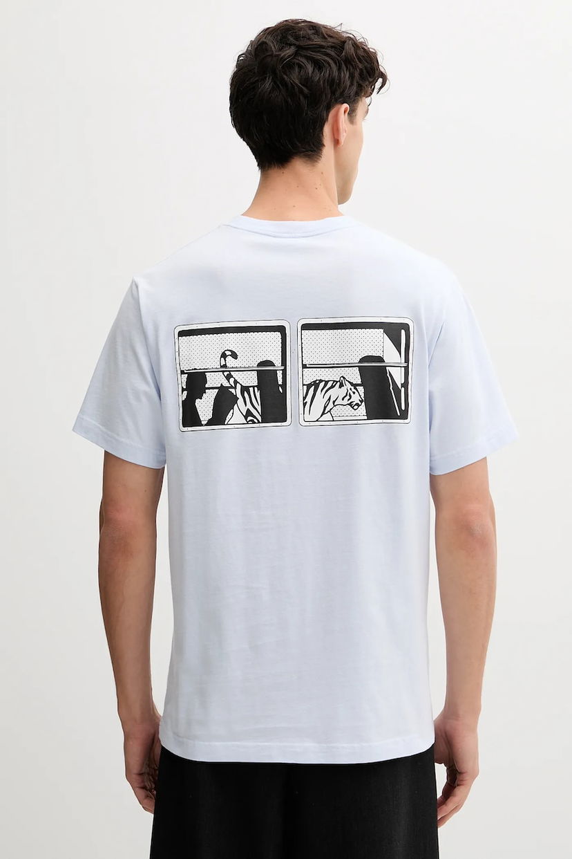 Tričko KENZO Kenzo Printed T-Shirt Modrá | FF65TS2564SG