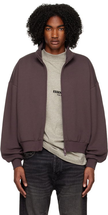 Bunda Fear of God ESSENTIALS Full Zip Jacket Fialová | 192BT225075FW, 0