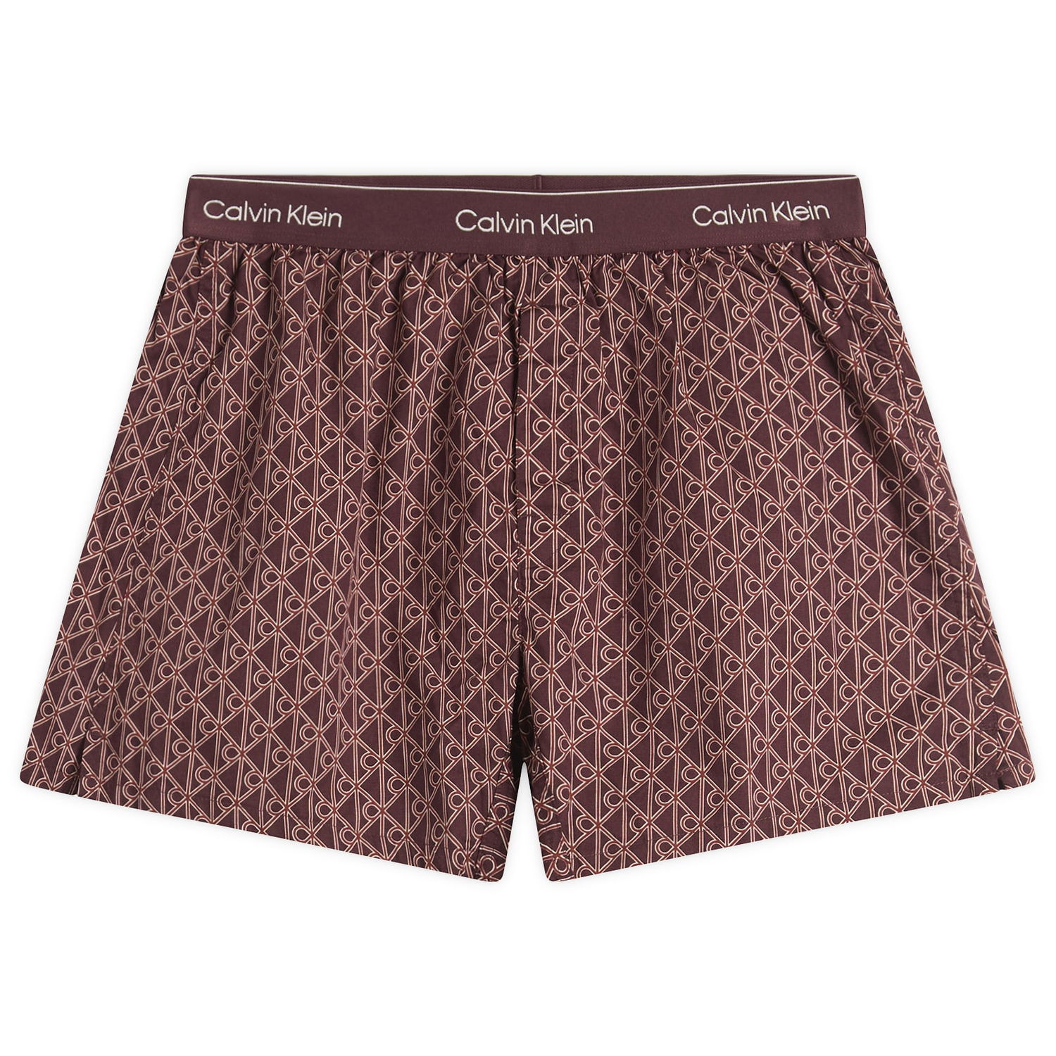 Boxerky CALVIN KLEIN Cotton Poplin Trad Boxer Short Vínová | LV00NM28312UO, 1