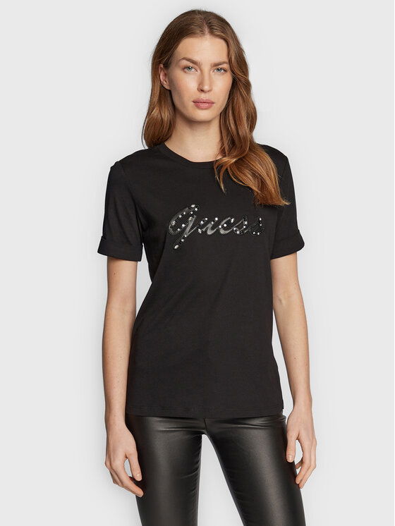 Tričko GUESS Tee Logo Čierna | W2BI15.K46D1, 0