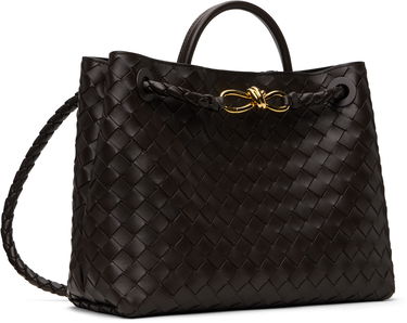 Tote bag Bottega Veneta Bottega Veneta Andiamo Woven Leather Tote Hnedá | 766016VCPP12272, 1
