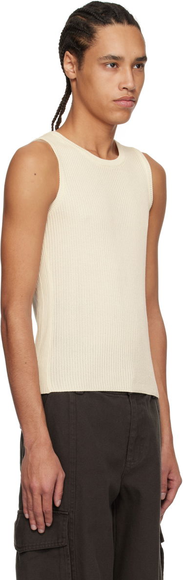 Tielko Soulland Soulland Eleen Rib Knit Tank Top Béžová | 42057-1306, 1