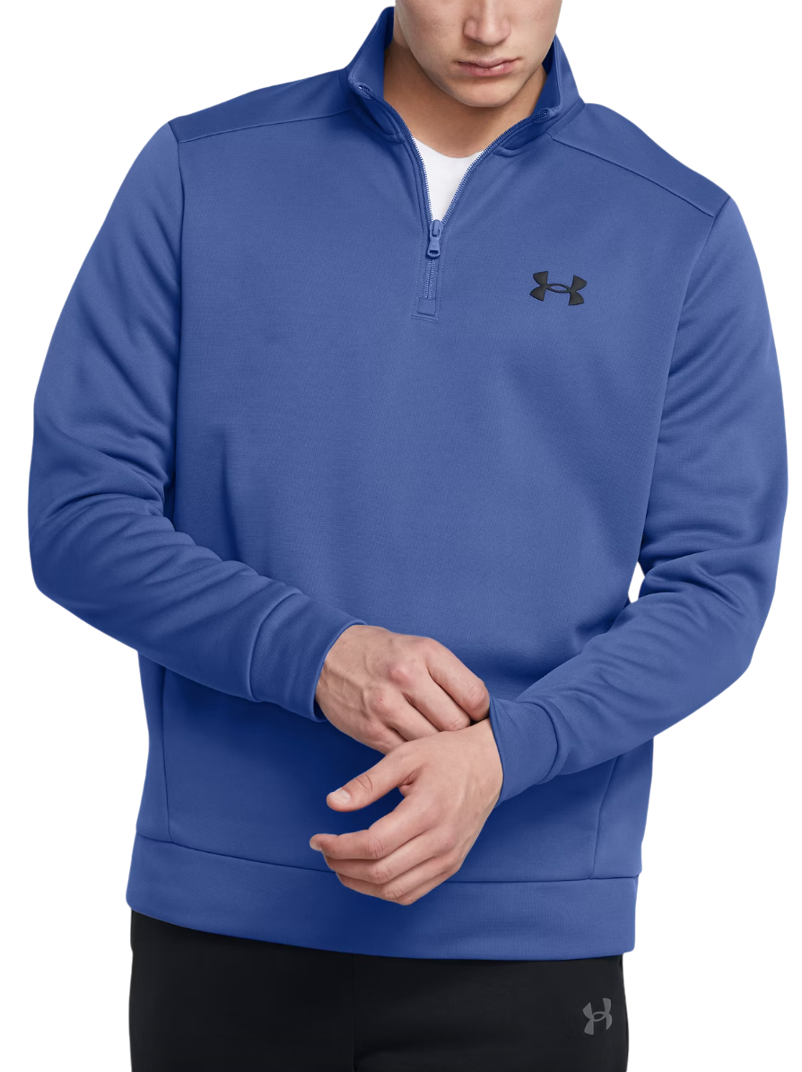Mikina Under Armour Fleece 1/4 Zip Sweatshirt Modrá | 1373358-432, 0