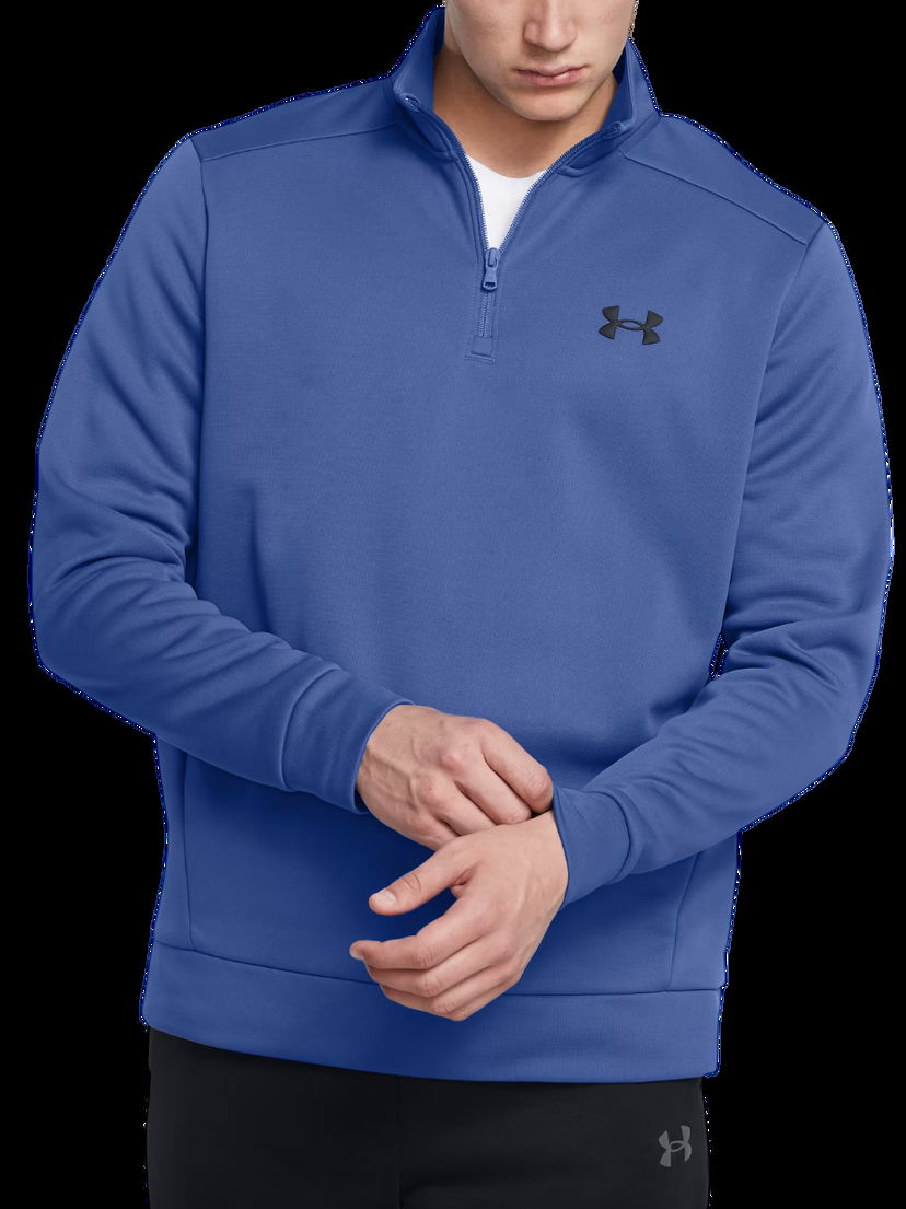 Mikina Under Armour Fleece 1/4 Zip Sweatshirt Modrá | 1373358-432