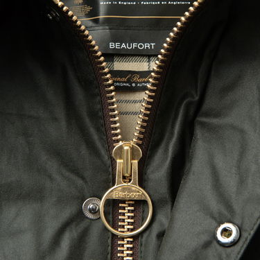 Kabáty Barbour Beaufort Wax Jacket Metalická | 725077560515, 1