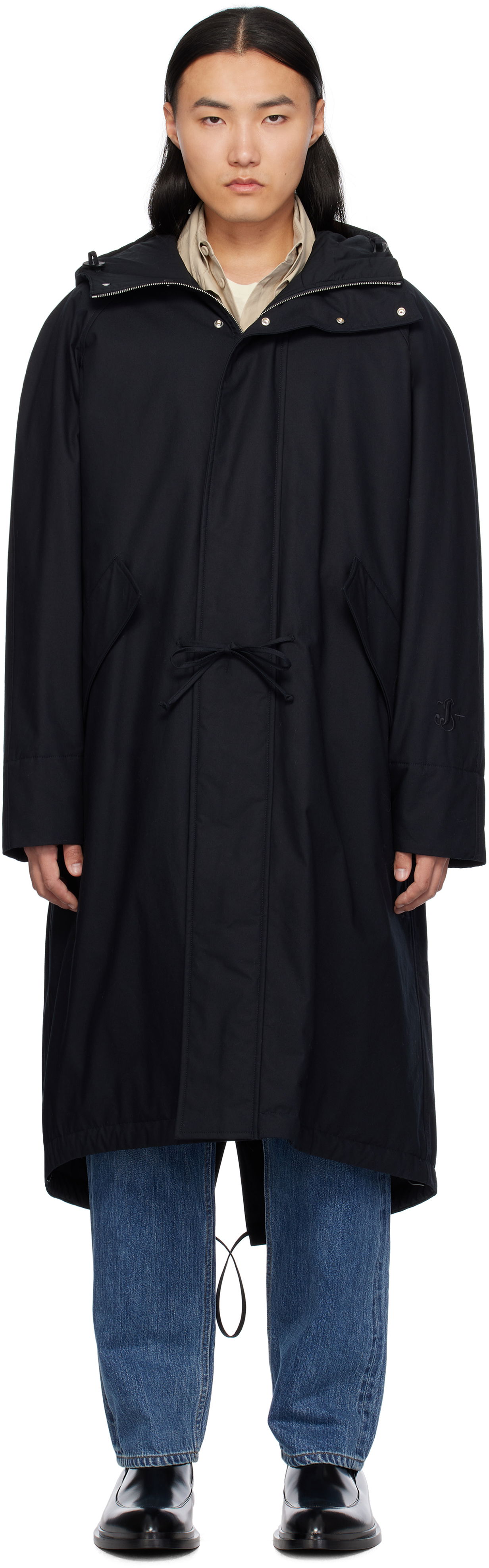 Parka Jil Sander Hooded Coat Navy | J47AA0114_J45039, 0
