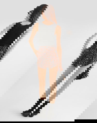 Tielko Dolce & Gabbana Ribbed Tank Top With Dg Embroidery And Rhinestones Čierna | F8V40ZGDDL8N0000, 2