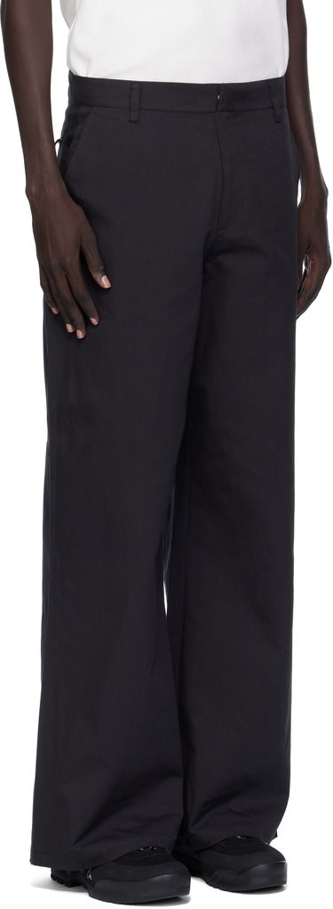 Nohavice HELIOT EMIL Heliot Emil Kathemera Wide Leg Trousers Čierna | AW25_M_10_210_BLK01, 1