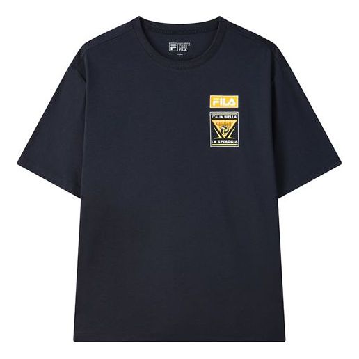Tričko FILA Loose Fit Graphic Print T-Shirt Navy | F11M128163F-NV