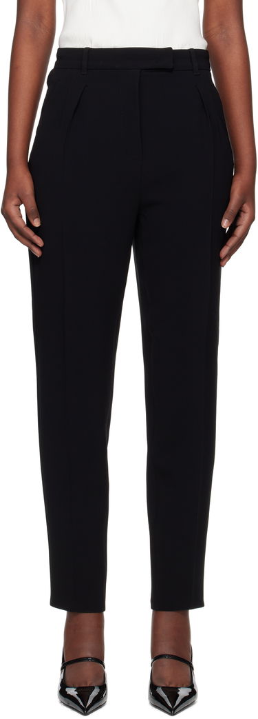Nohavice Max Mara Max Mara Eguale Pleated Ankle Trousers Čierna | 2516131031600, 0