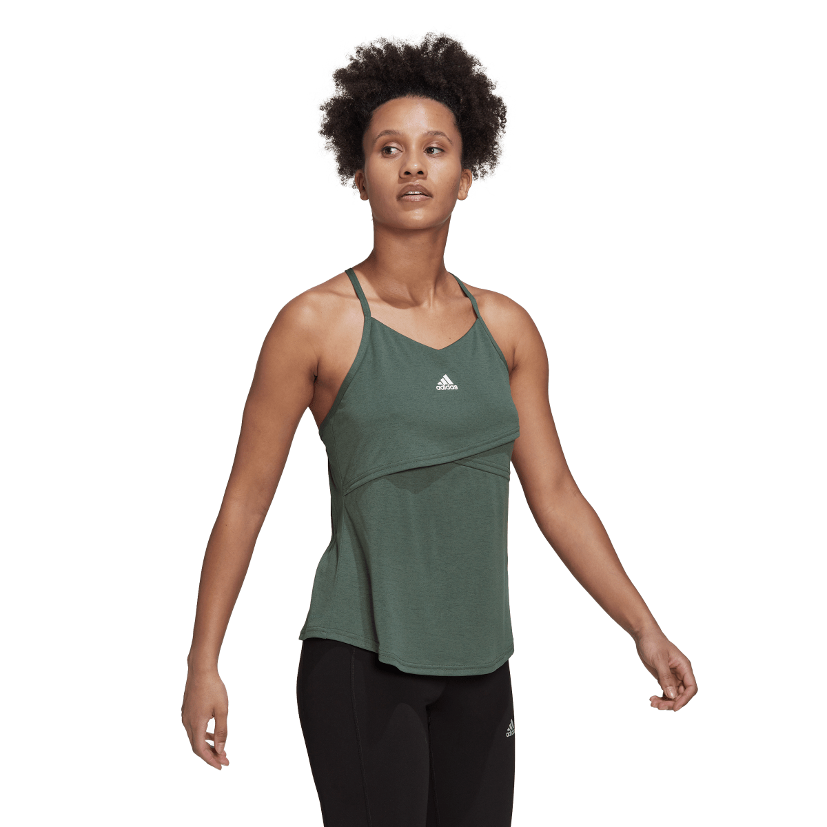 Tielko adidas Originals Studio XBack Tank Top Zelené | HD8939, 0