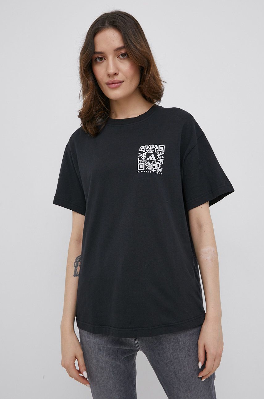 Tričko adidas Performance Performance X Karlie Kloss T-Shirt Čierna | HB1438, 0