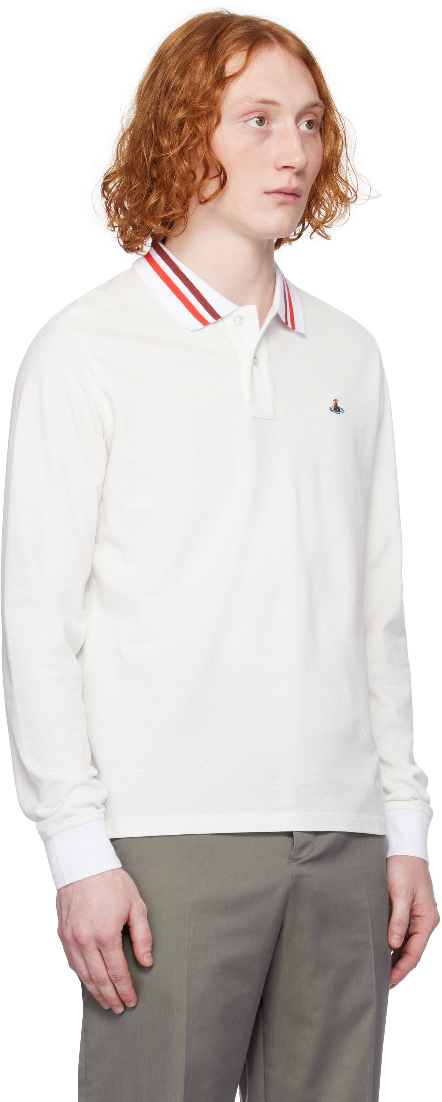 Polo tričko Vivienne Westwood Vivienne Westwood Long Sleeve Polo Biela | 2H01000H-J0009-, 1