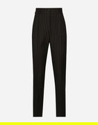 Pinstripe Wool Pants