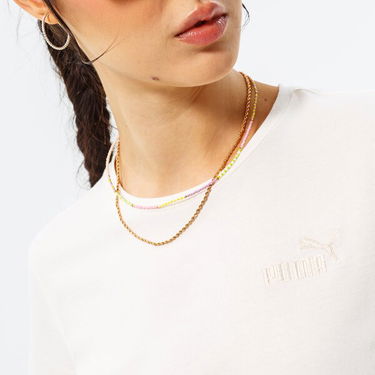 Tričko Puma Ess+ Embroidery T-shirt Biela | 848331 99, 3