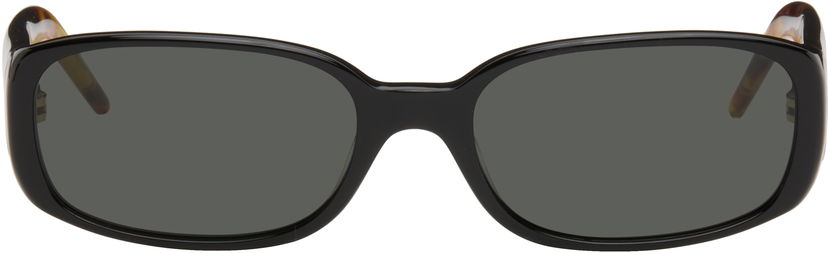 Slnečné okuliare Casablanca Slim Square-Frame Tortoiseshell Temples Čierna | EW-078-01