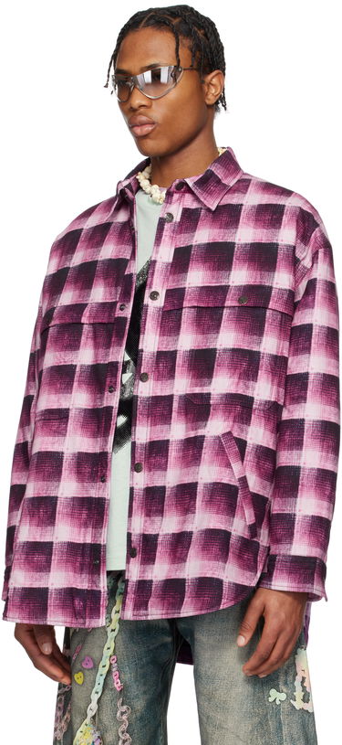 Košeľa Acne Studios Acne Studios Check Button-Up Shirt Ružová | B90814-, 3