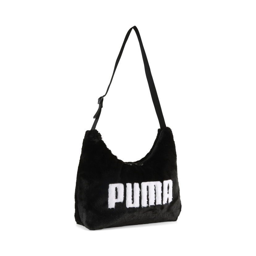 Kabelka Puma Faux Fur Slouchy Hobo Bag 5.5 l Čierna | 091869_01