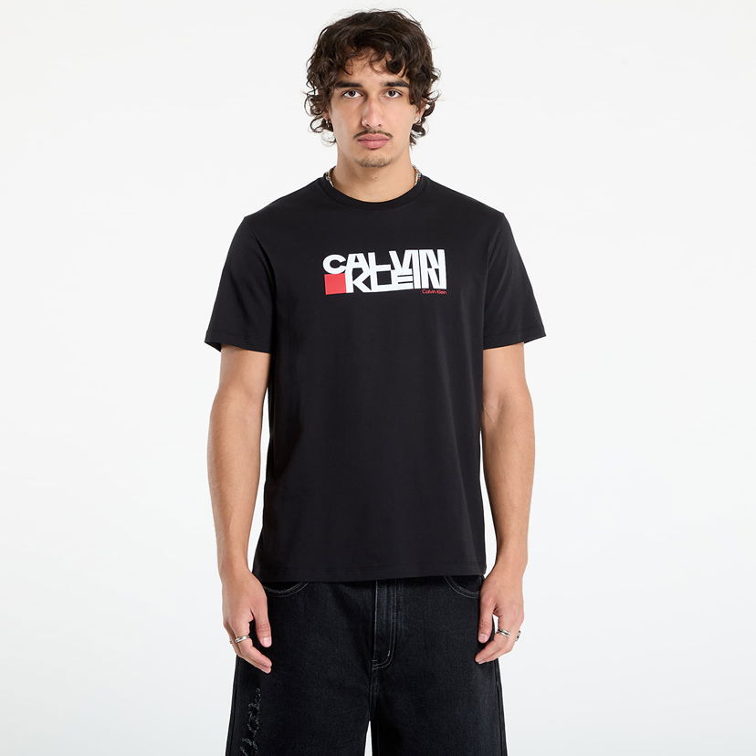 Tričko CALVIN KLEIN Calvin Klein Jeans Redbox Graphic Tee Čierna | LV04RD814G UB1