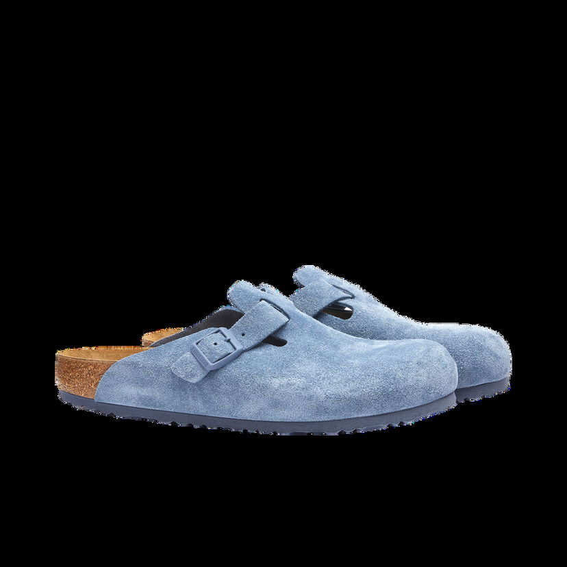 Tenisky a topánky Birkenstock Boston Elemental Blue Suede Modrá | 1026769