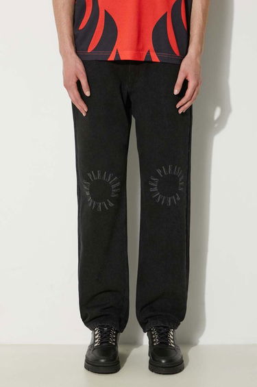 Tepláky Pleasures PLEASURES Motive Jeans Čierna | P24SU018.BLACK, 0