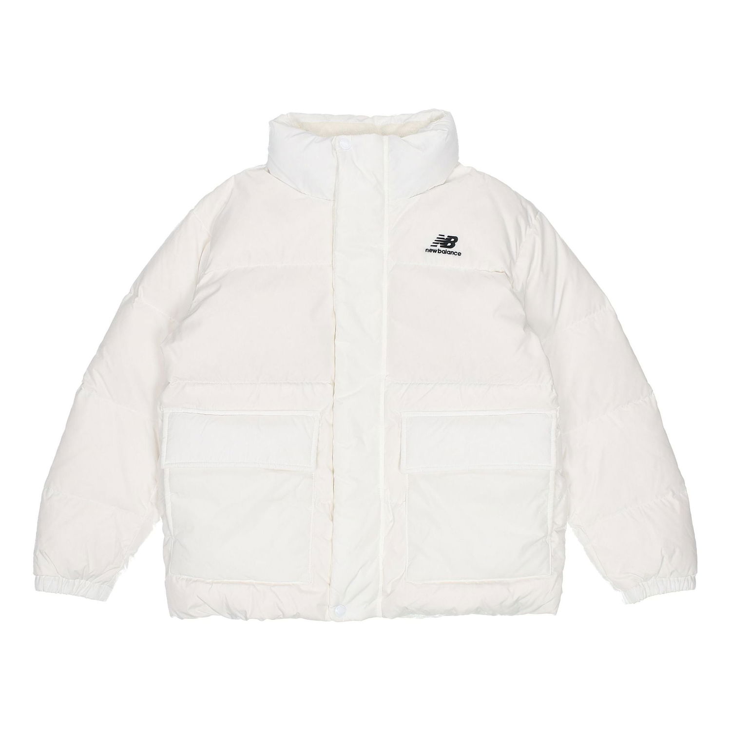Prešívaná bunda New Balance Essential Logo Puffer Jacket Biela | NPA4E013-IV, 0