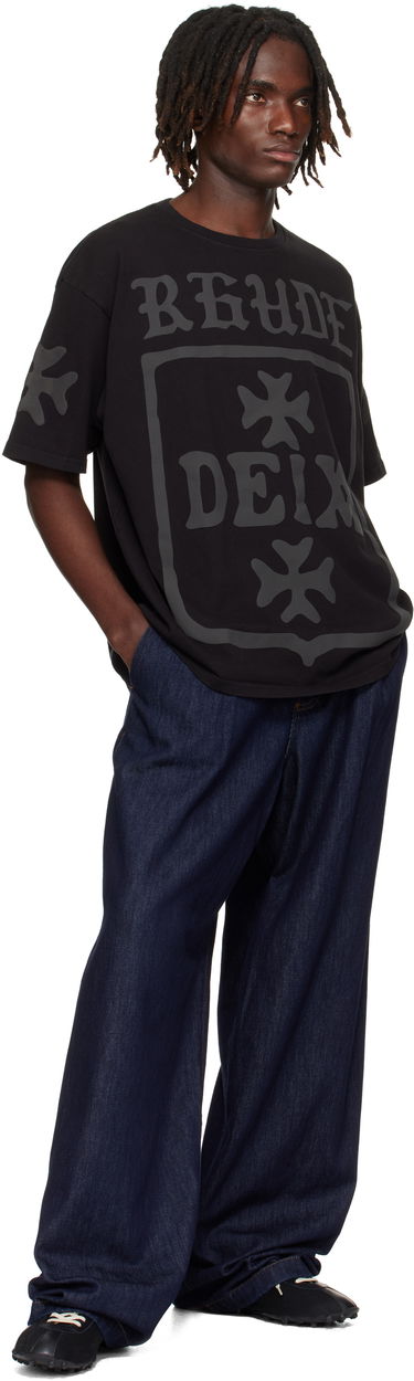 Tričko Rhude Rhude 'Deix' Shield Oversized T-Shirt Čierna | RHPF25TT08012, 3