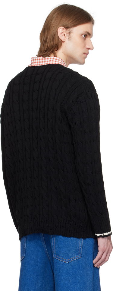Sveter Marni Marni Dishevelled Cable Knit Sweater Čierna | POMG0071EQ UFC656, 2
