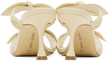 Doplnky Manolo Blahnik Manolo Blahnik Lollo Knotted Heeled Sandals Biela | 224-1604, 1
