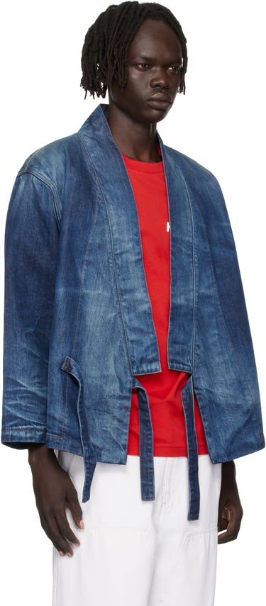 Bunda KENZO Kenzo Paris Kimono Denim Jacket Modrá | FF65DV1466I7, 1