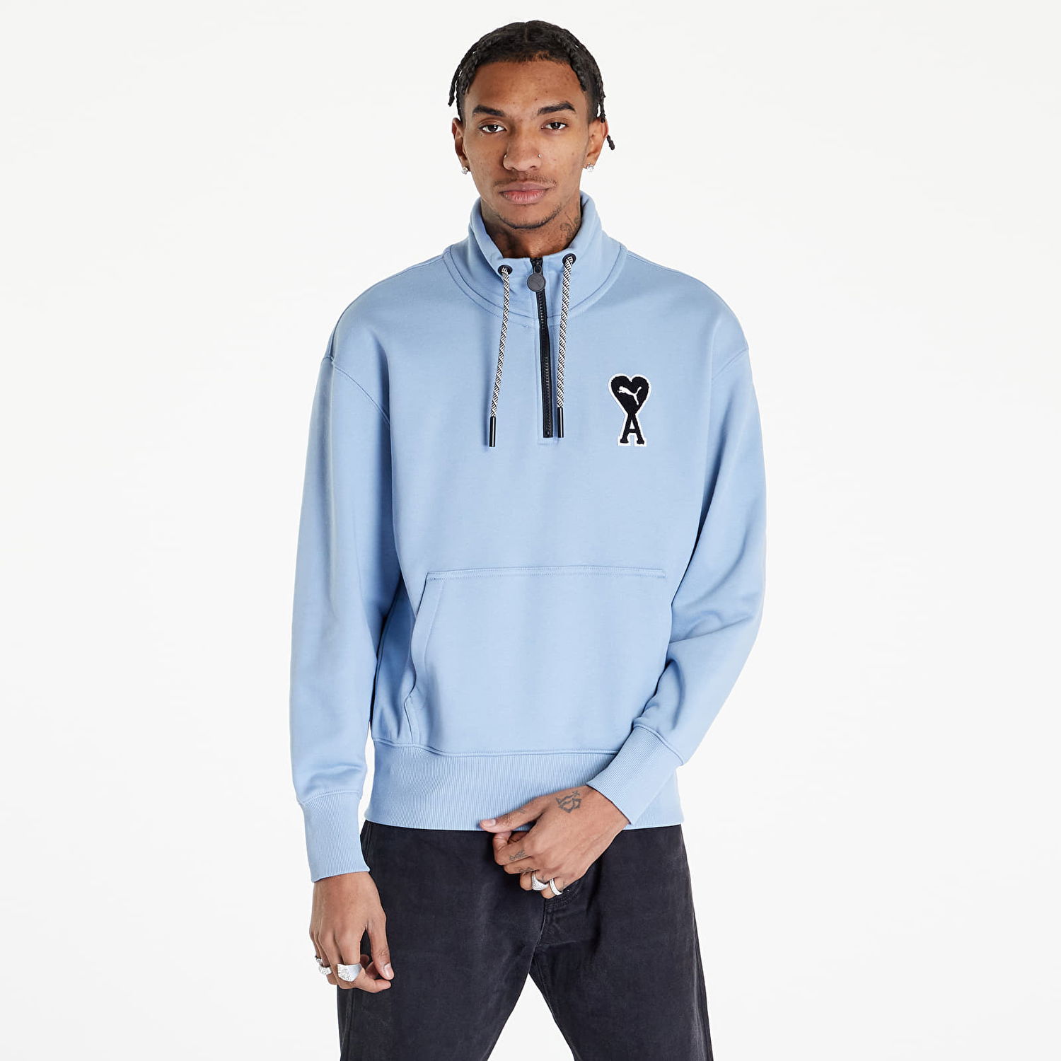 Mikina Puma Sweatshirt x AMI Modrá | 53599373, 0