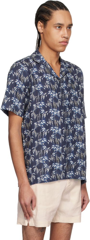 Košeľa Orlebar Brown Orlebar Brown Maitan Linen Shirt Navy | 280306, 1