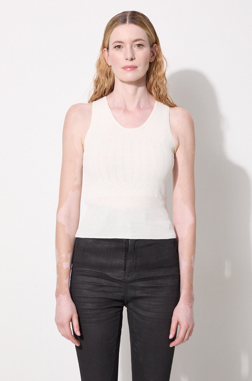 Tielko JW Anderson Pointelle Tank Top Béžová | KW1133.YN0324.001, 0