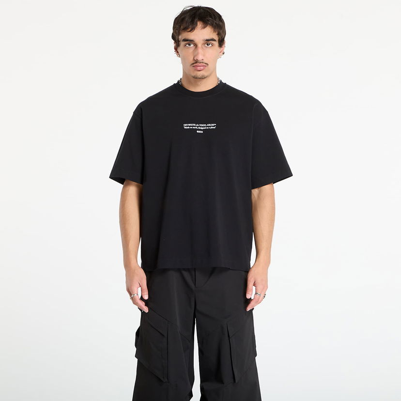 Tričko Off-White Off-White Statement Skate Short Sleeve T-Shirt Čierna | OMAA120F25JER0111001