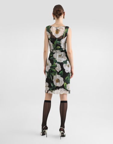 Šaty Dolce & Gabbana Dolce & Gabbana Gardenia Print Chiffon Midi Dress Rôznofarebný | F6TLBTIS1XDHN5JB, 2