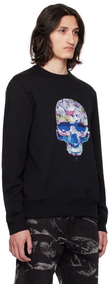 Mikina Paul Smith PS Paul Smith Zebra Skull Sweatshirt Čierna | M2R-732Y-MP4539-79, 1