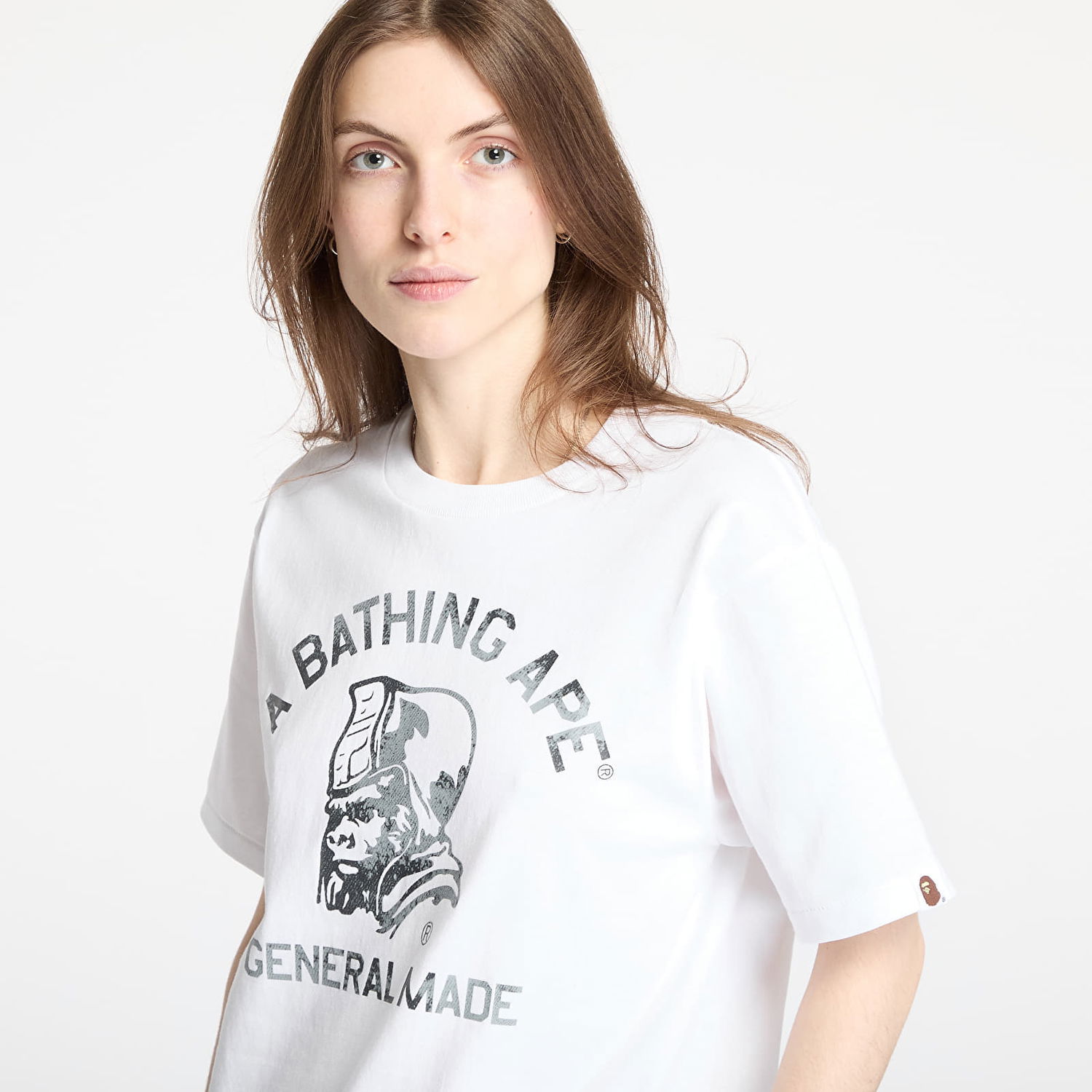 Tričko BAPE A BATHING APE High Tone Bleach General Made Tee Biela | 001TEL301046MWHT, 1
