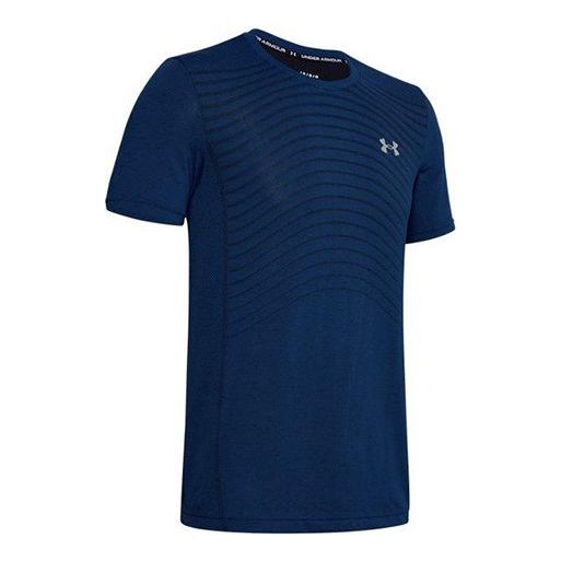 Tričko Under Armour Seamless Wave Short Sleeve T-Shirt Modrá | 1351450-449