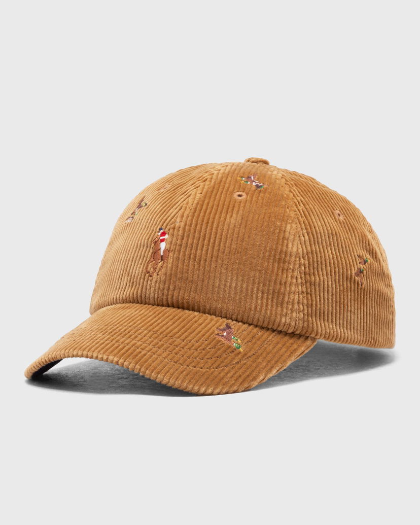 Šiltovka Polo by Ralph Lauren Embroidered Corduroy Baseball Cap Béžová | 710979195001