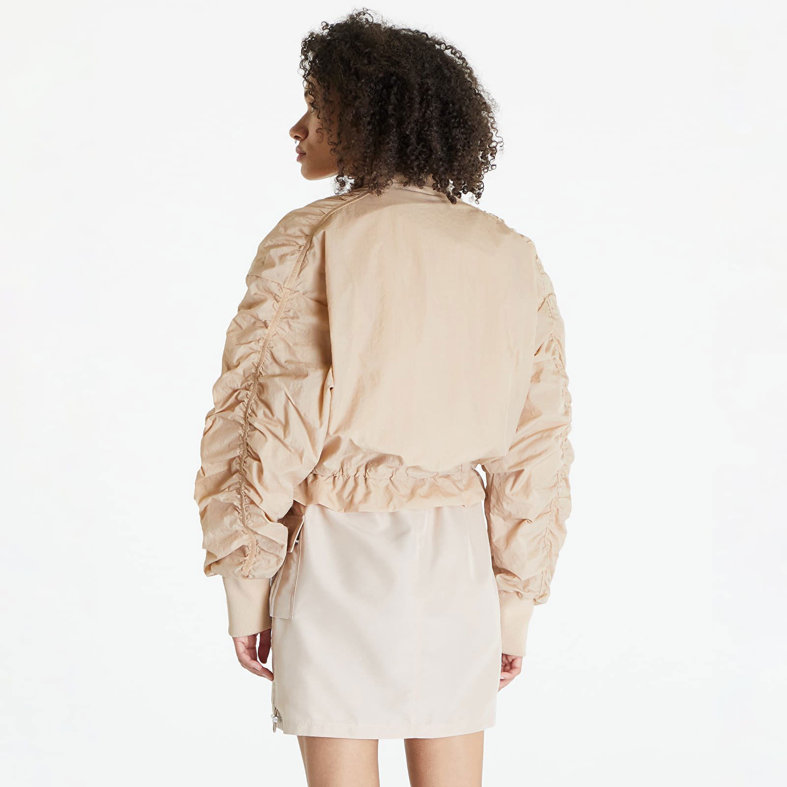 Lightweight Bomber Jacket Béžová