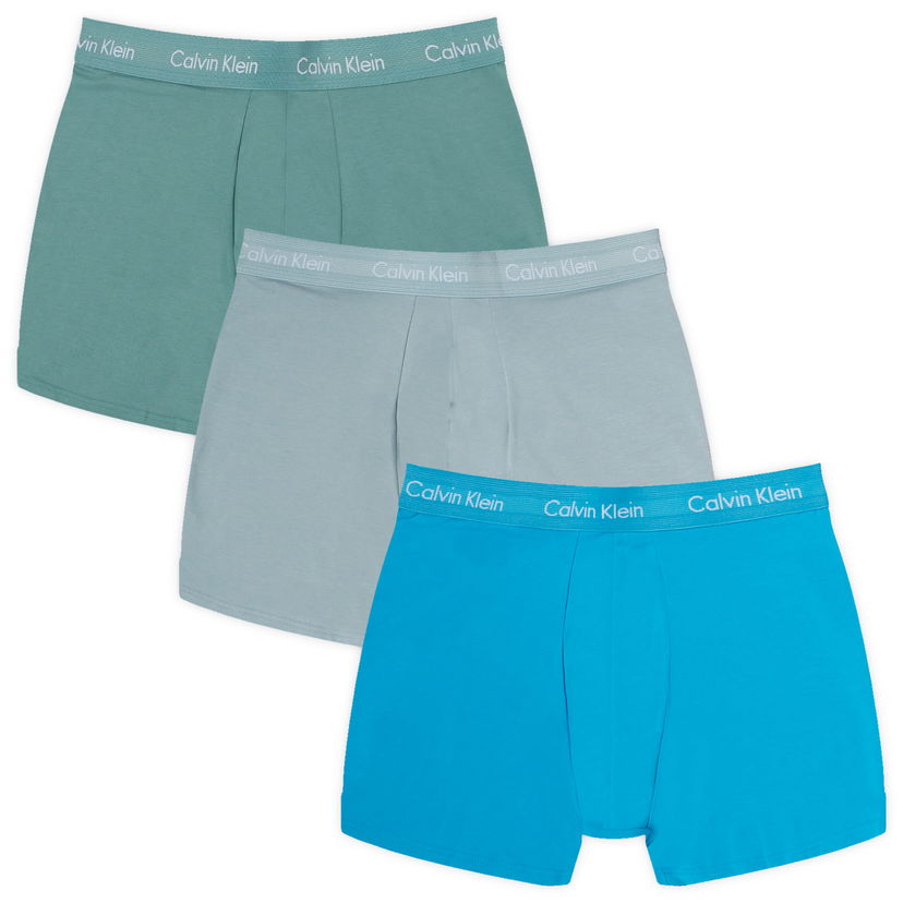 Boxerky CALVIN KLEIN Boxer Brief - 3 Pack Modrá | 000NB1770AN23