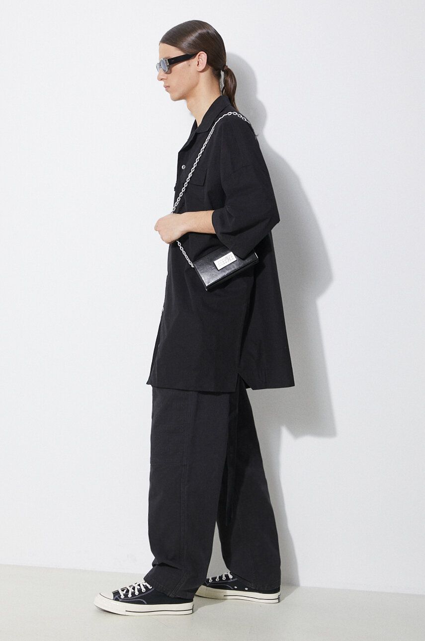 Košeľa Rick Owens Relaxed Fit Shirt Čierna | DU01D1290.P.09, 1