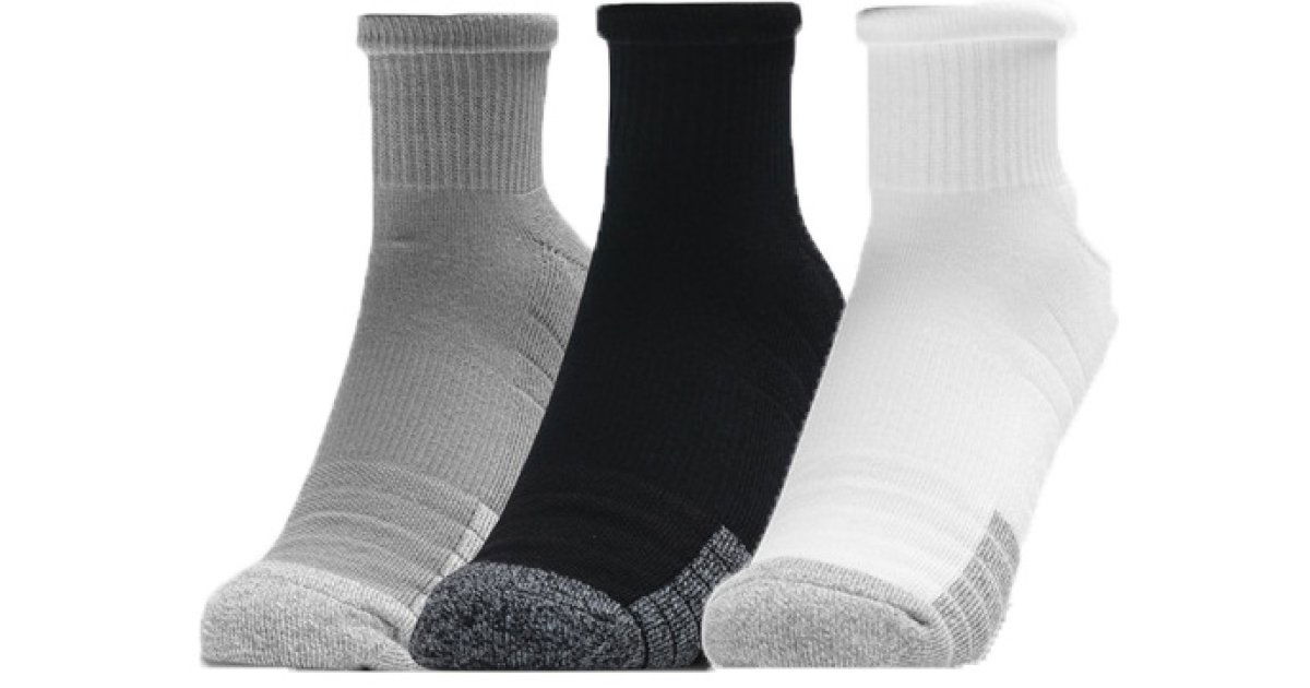 Ponožky Under Armour Heatgear Quarter Socks - 3-pack Rôznofarebný | 1353262-035, 1