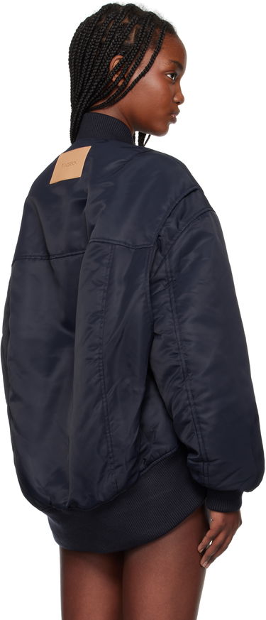 Bomber bunda JW Anderson JW Anderson Oversized Bomber Jacket with Curved Hem Navy | JK0381-PG1696, 2
