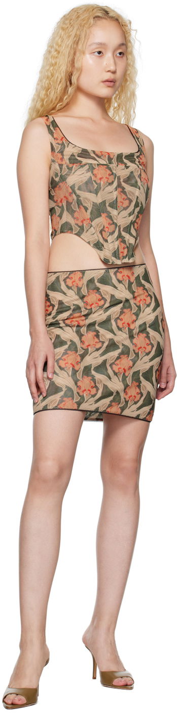 Tielko Miaou Miaou Campbell Floral Print Tank Top Béžová | 7020-CL-ANF, 3