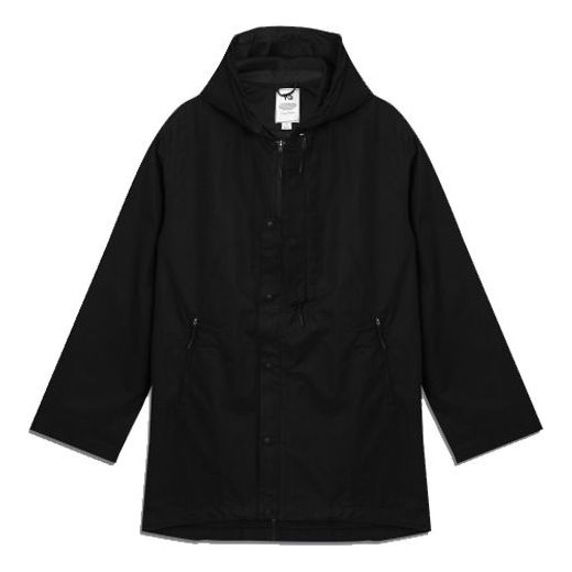 Pláštenka adidas Originals Y-3 Straight Hooded Track Parka Čierna | FN3410