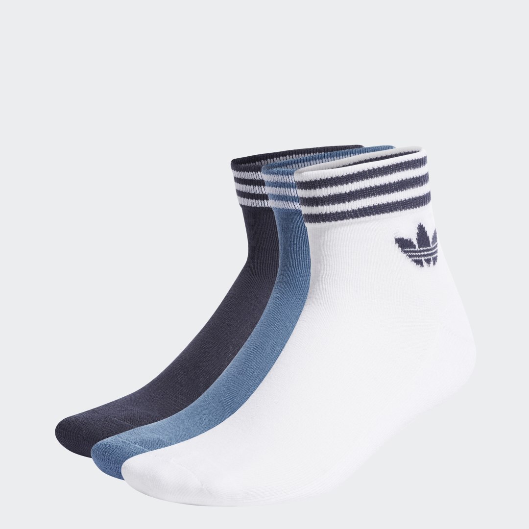 Ponožky adidas Performance Trefoil Ankle Socks - 3 Pairs Biela | HL1704, 0