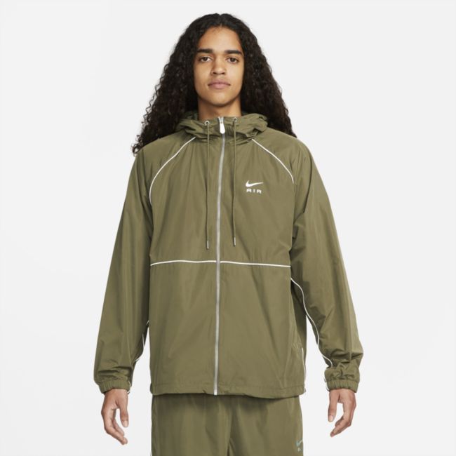 Vetrovka Nike Air Full-Zip Hooded Woven Jacket Zelené | DQ4213-222, 0