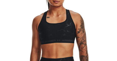 Podprsenka Under Armour Crossback Mid Emboss Bra Čierna | 1378815-001, 1