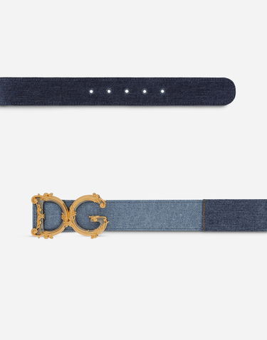 Opasok Dolce & Gabbana Dolce & Gabbana DG Girls Denim Belt Modrá | BE1517AO6218M800, 3